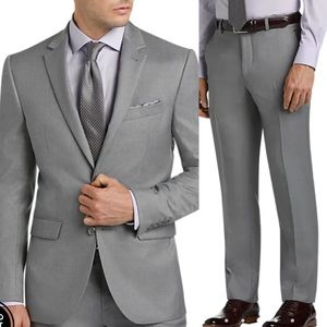 Men’s Grey lined Suit Jacket and Pants